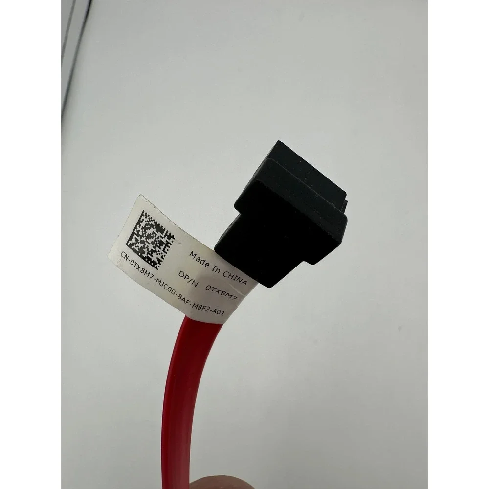 Dell SATA Data Cable Desktop Red Excellent 0TX8M7 7-Pin Right-Angle